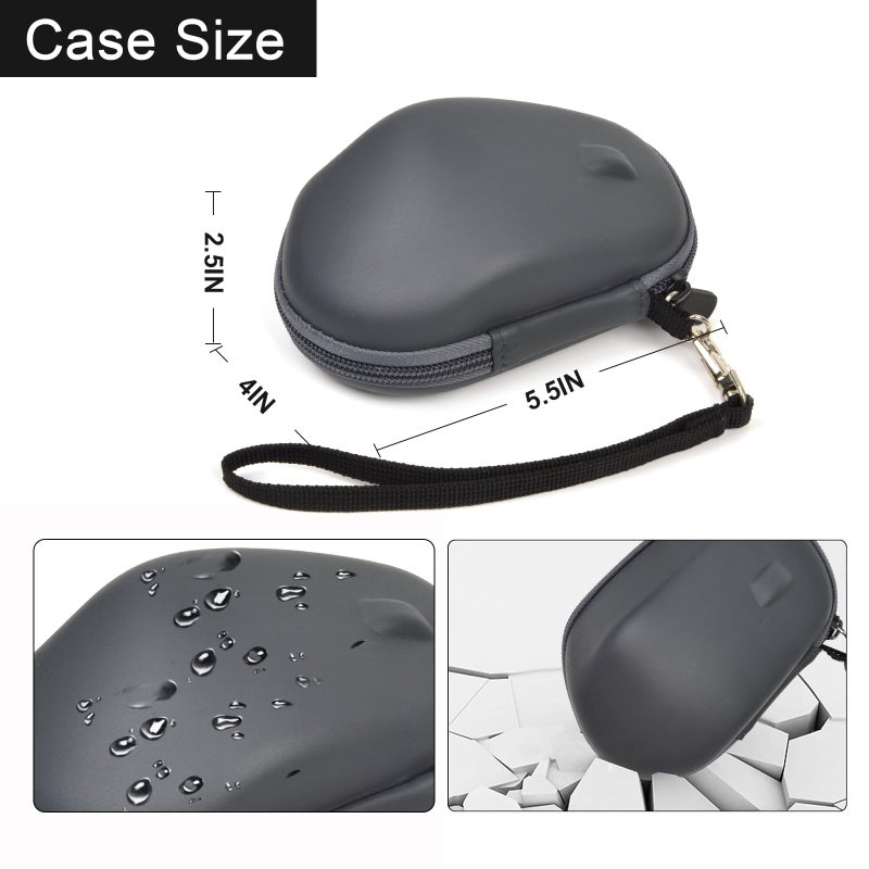 Comecase حافظة متوافقة مع ماوس لوجيتك MX Master 3s/ Master 3/ MX Master 2s المتقدم اللاسلكي، حقيبة تخزين ماوس بلوتوث محمولة - رمادي - Image 3